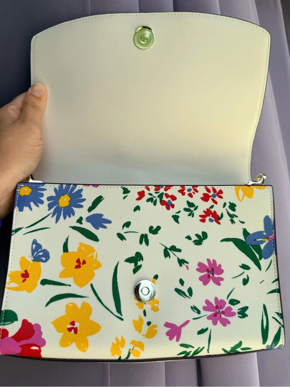 kate spade New York Carson Garden Bouquet White Floral Convertible Crossbody
